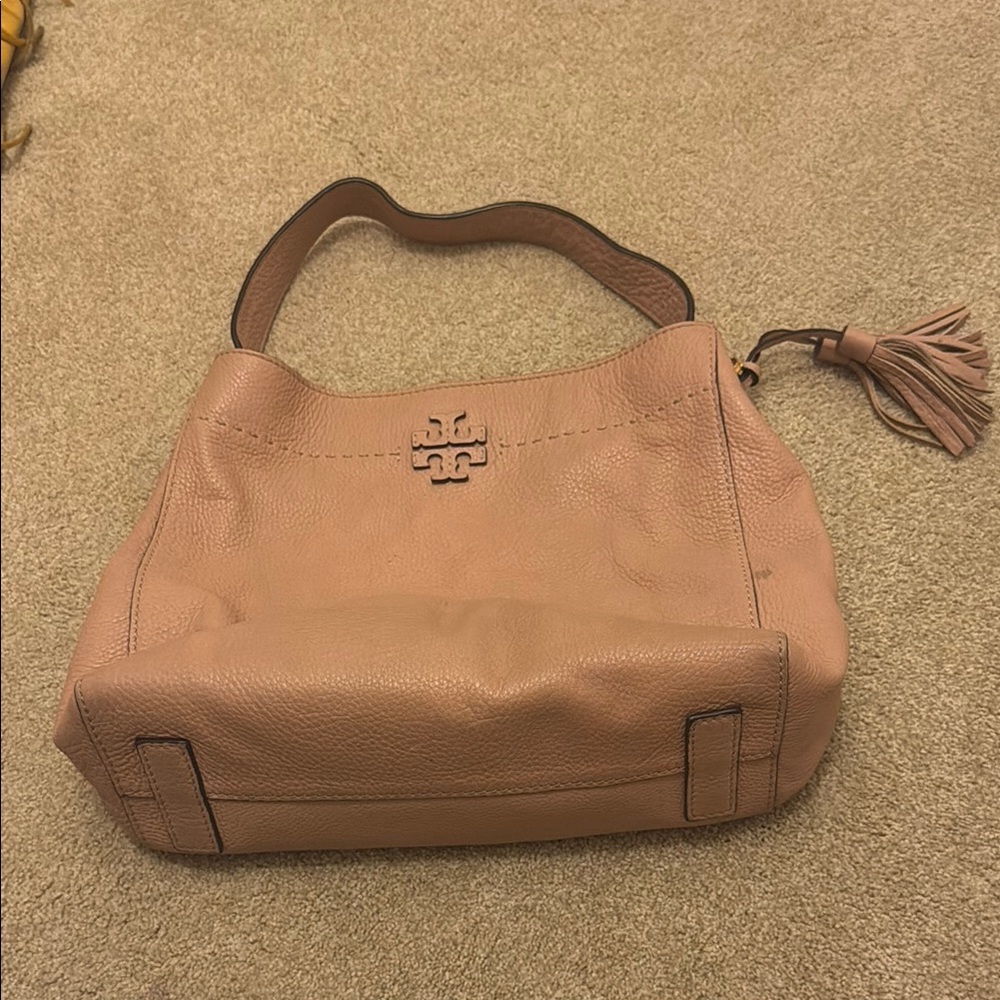 Tory Burch Beige Leather Shoulder Bag